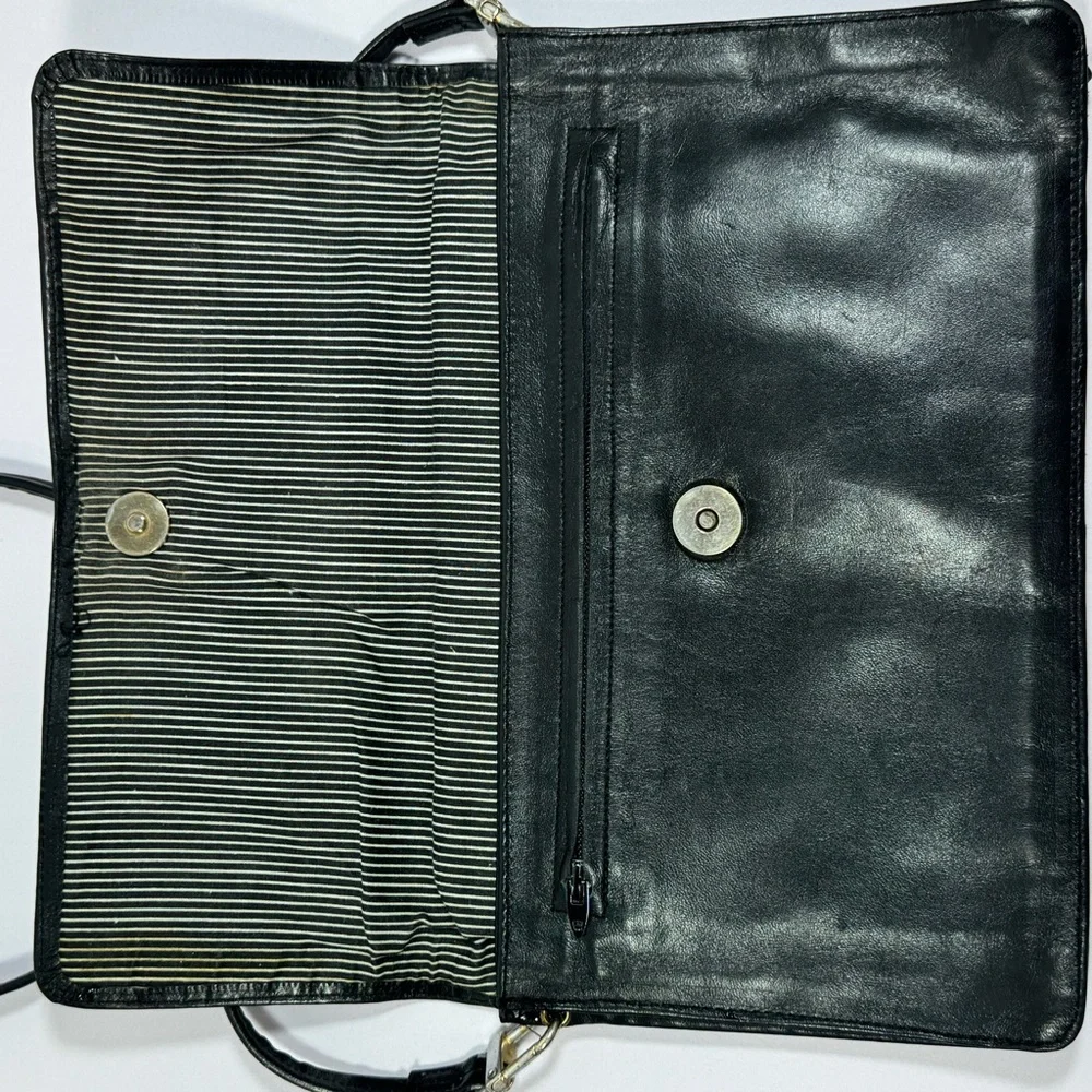 Elegant Black Leather Women's Bag